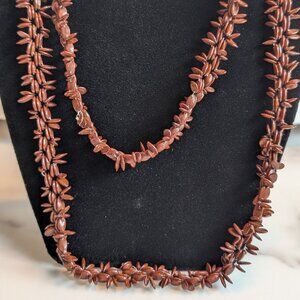Vintage Hawaiian Koa or "Apple Seed" Necklace